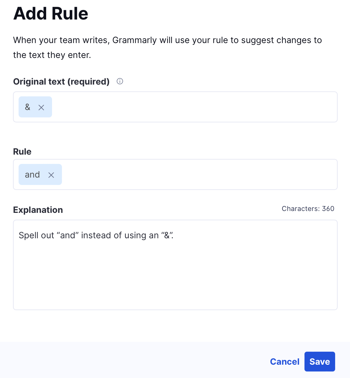 Create style rules – Grammarly Support