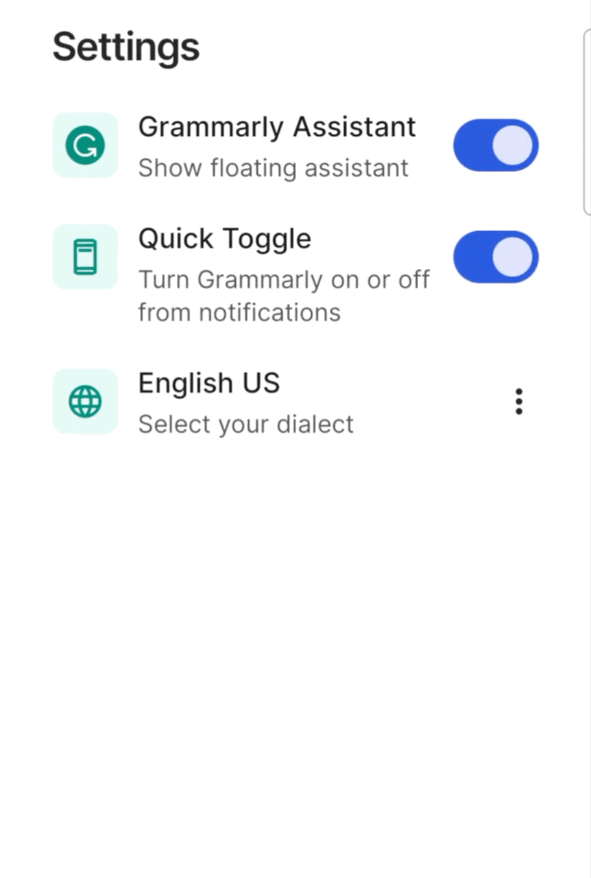Grammarly for Android user guide Grammarly Support