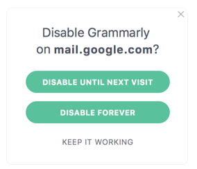 Cách vô hiệu hóa Grammarly trong ô nhập liệu nào đó