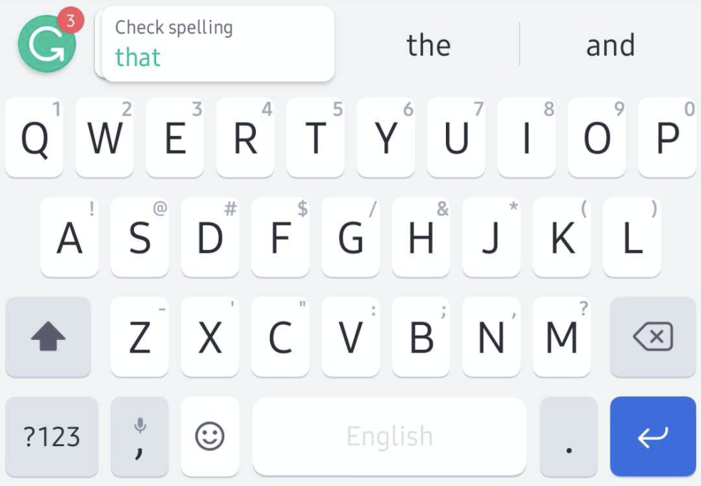 Cách dùng bàn phím Grammarly trên điện thoại