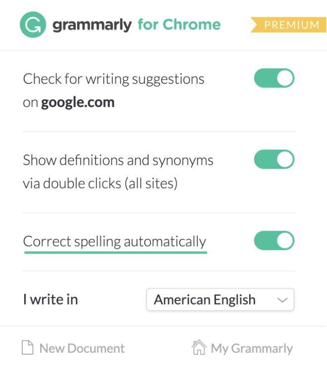 Cách bật tính năng tự động sửa lỗi của Grammarly trên Chrome